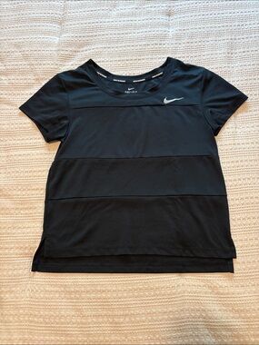 Nike Running Black Dri-FIT Short Sleeve Performance Tee